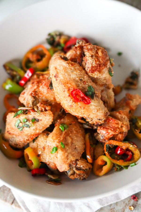 Spicy Salt And Pepper Chicken Wings Chinese Style Chilli Life