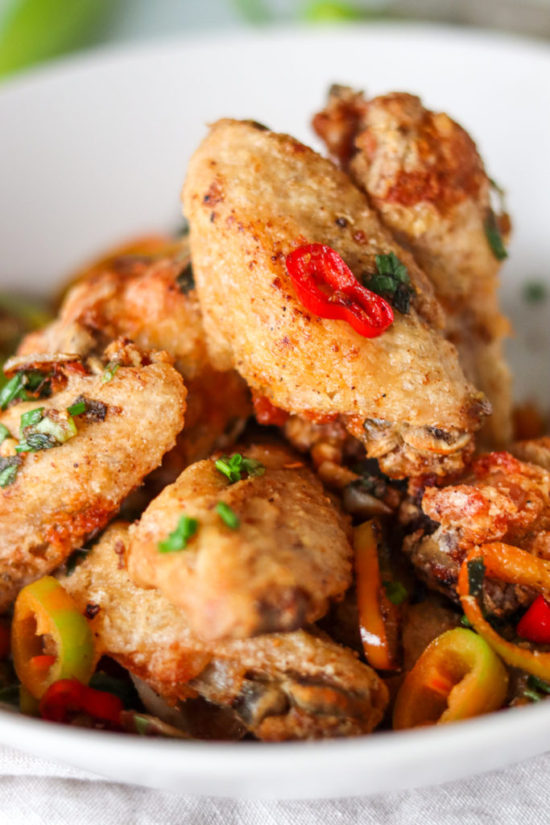 Spicy Salt And Pepper Chicken Wings Chinese Style Chilli Life