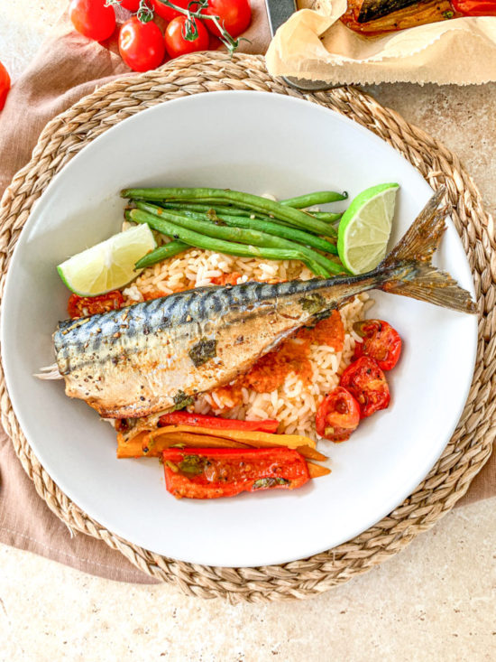 Spicy Baked Mackerel - Sheet Pan Dinners - Chilli & Life